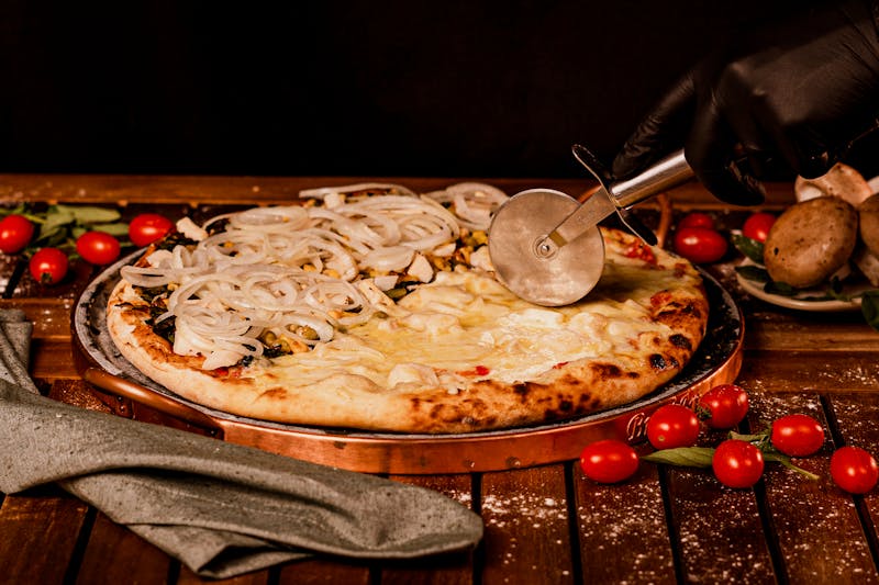 Veggie stromboli stuffed with roasted vegetables and cheese